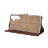 Bibliothèque Rixus pour Samsung Galaxy S23 FE Marron