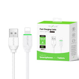 Câble de recharge Rixus RXUC13AL USB-A vers Lightning 30 cm blanc