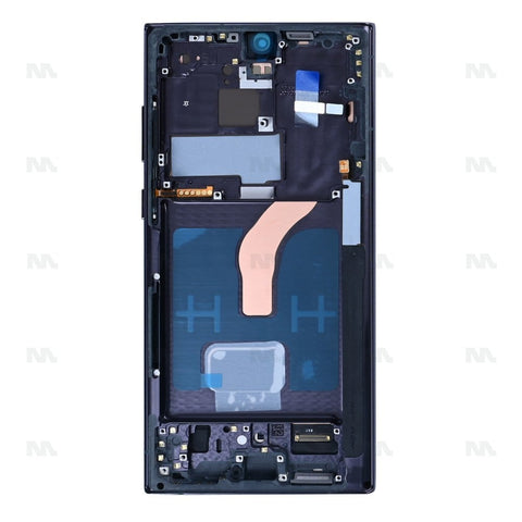 Chassis + Ecran OLED + Vitre pour Samsung Galaxy S22 Ultra 5G S908B - Phantom Black