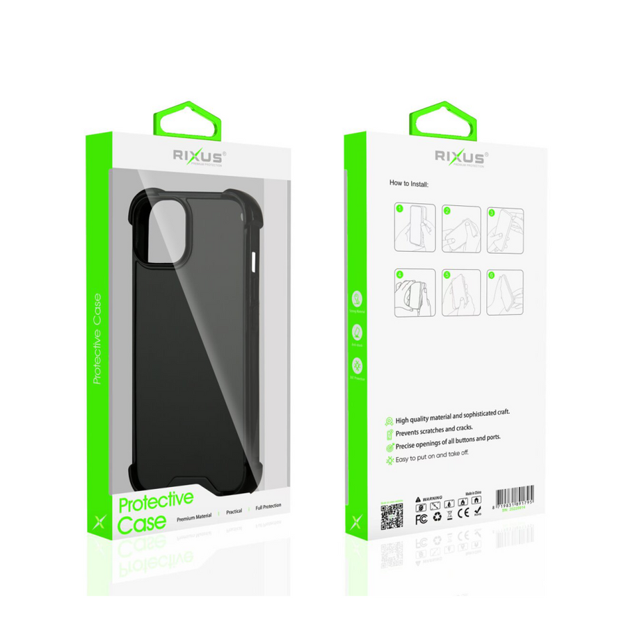 Étui anti-éclatement Rixus pour Apple iPhone 14 Pro Max noir