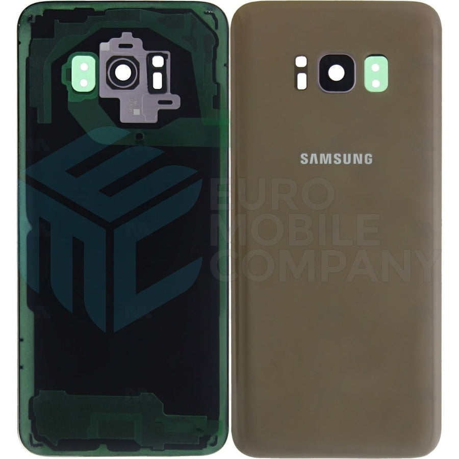 Vitre arrière pour Samsung Galaxy S8 G950F avec lentille Maple Gold OEM