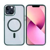 Étui Rixus Classic 04 avec MagSafe pour Apple iPhone 14 Plus vert foncé