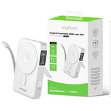 Batterie Externe 10000mAh 35W Rixus RXPB77B Compatible MagSafe - Blanc
