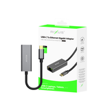 Câble adaptateur USB-C vers carte réseau 1000M RJ45 Gigabit sans disque dur – Gris