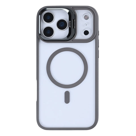 Étui Rixus Classic 03 avec MagSafe pour Apple iPhone 17 Pro Gris titane