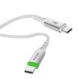 Câble USB-C vers USB-C à déconnexion automatique Rixus RXUC21C blanc