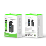 Batterie externe magnétique Rixus RXPB15 avec écran TFT 15 000 mAh 100 W Gris foncé