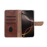 Rixus Bookcase pour Apple iPhone 17 Air Marron