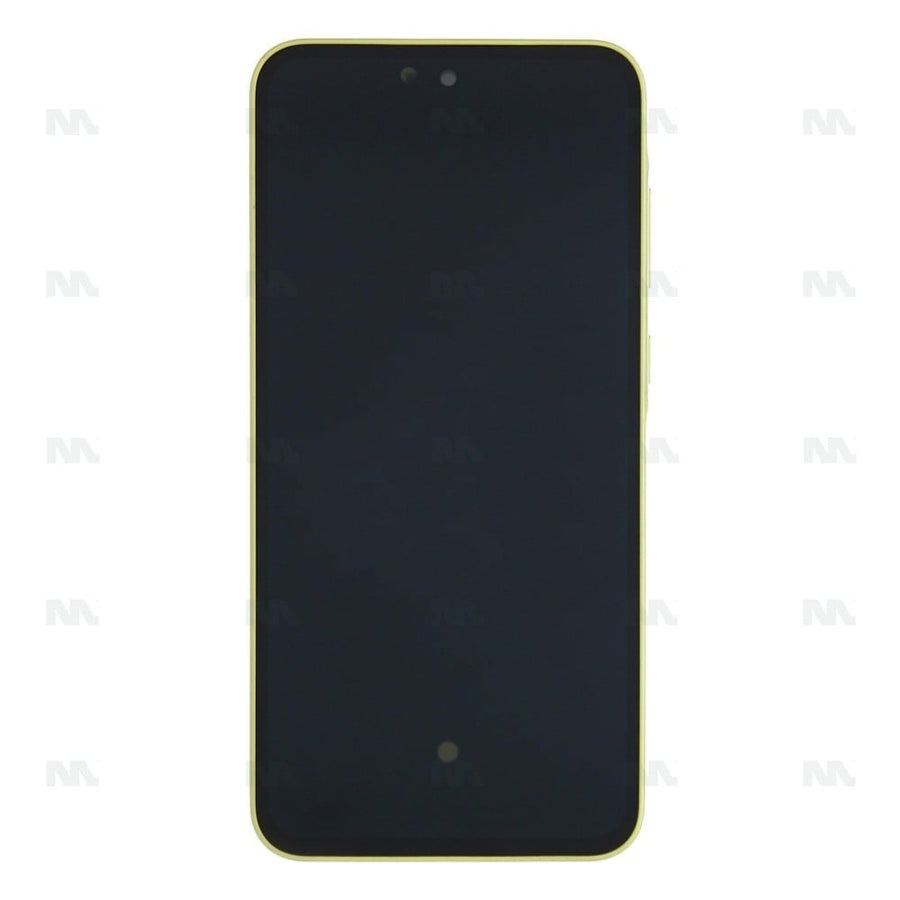 Chassis + Ecran Officiel Service Pack + Vitre pour Samsung Galaxy A35 A356B Lemon