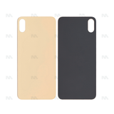 Vitre Arrière avec bloc complet pour Apple iPhone XS Max, cadre d'appareil photo agrandi, compatible avec la couleur or