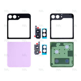 Ensemble de coques arrière Samsung Galaxy Z Flip5 F731B avec lentille Lavender OEM