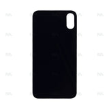 Vitre Arrière avec bloc complet pour Apple iPhone XS, cadre d'appareil photo agrandi, Noir, Compatible