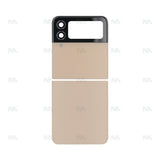 Vitre arrière pour Samsung Galaxy Z Flip4 5G F721B avec lentille rose doré OEM