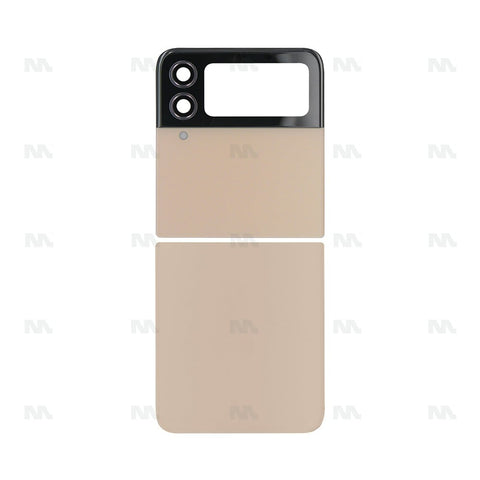 Vitre arrière pour Samsung Galaxy Z Flip4 5G F721B avec lentille rose doré OEM