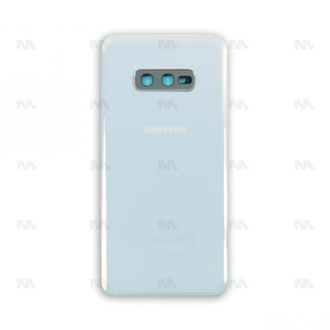 Vitre arrière pour Samsung Galaxy S10e G970F avec prisme d'objectif blanc OEM