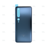Vitre arrière pour Xiaomi Mi 10 5G sans objectif, gris crépusculaire, OEM