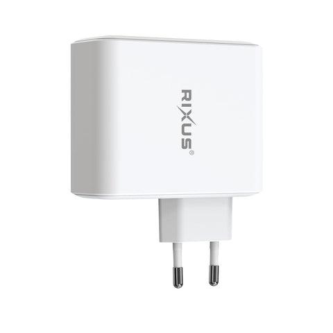 Adaptateur secteur Rixus RXHC100 GaN 100 W blanc