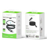 Câble de recharge magnétique Rixus RXUC61L USB-C vers Lightning 1 m 30 W noir