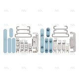Ensemble de boutons latéraux bleu sarcelle compatible pour Apple iPhone 16 et 16 Plus (4 pièces)