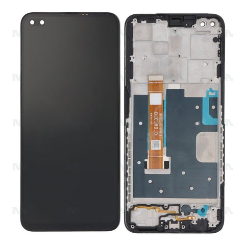Chassis + Ecran Original OEM + Vitre pour Oppo Reno 4Z 5G (CPH2065) - Noir