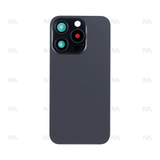 Vitre Arrière sans NFC, cadre d'appareil photo agrandi pour Apple iPhone 15 Pro - Noir Titane - Compatible