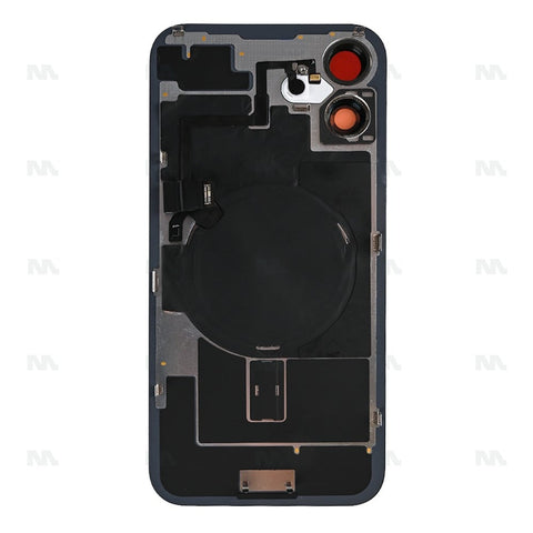Vitre Arrière avec NFC Grand Trou Compatible pour Apple iPhone 16 - Noir