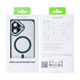 Étui Rixus Classic 04 avec MagSafe pour Apple iPhone 16 Plus vert foncé