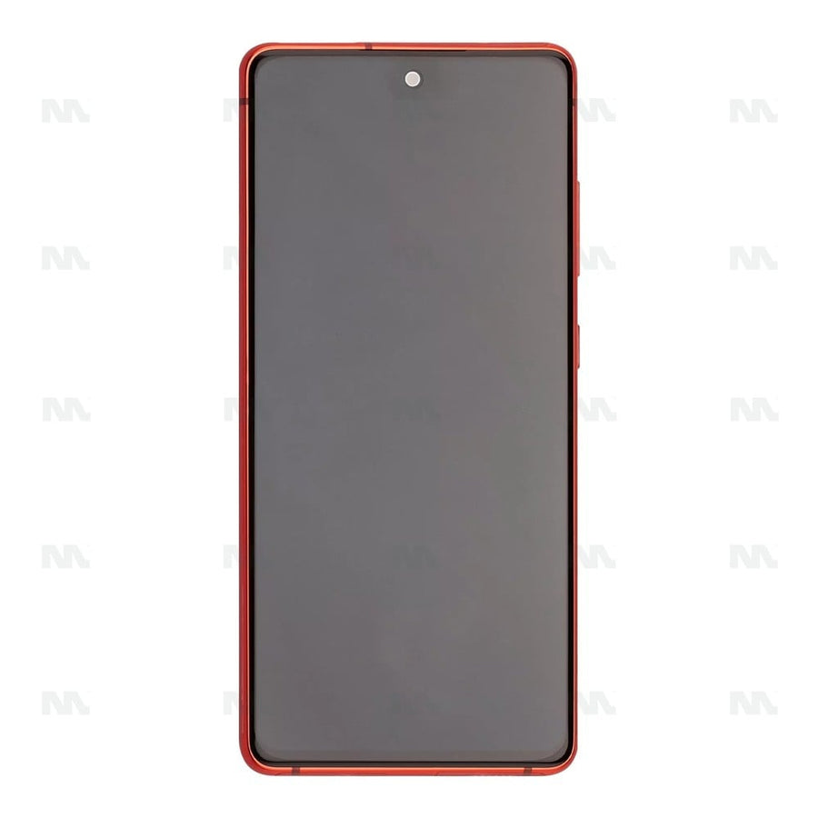 Chassis + Ecran Officiel Service Pack + Vitre pour Samsung Galaxy S20 FE G780F / 5G G781B - Cloud Red