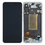 Chassis + Ecran Officiel Service Pack + Vitre pour Samsung Galaxy A56 A566B - Gris Clair