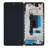Chassis + Ecran Officiel Service Pack + Vitre pour Xiaomi Poco X5 Pro (22101320G / 22101320I) - Noir