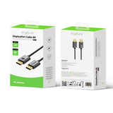 Câble DisplayPort - 8K - 200 cm - Rixus RXDP12 - Gris sidéral