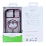 Étui Rixus Classic 03 avec MagSafe pour Apple iPhone 17 Pro Max rose foncé