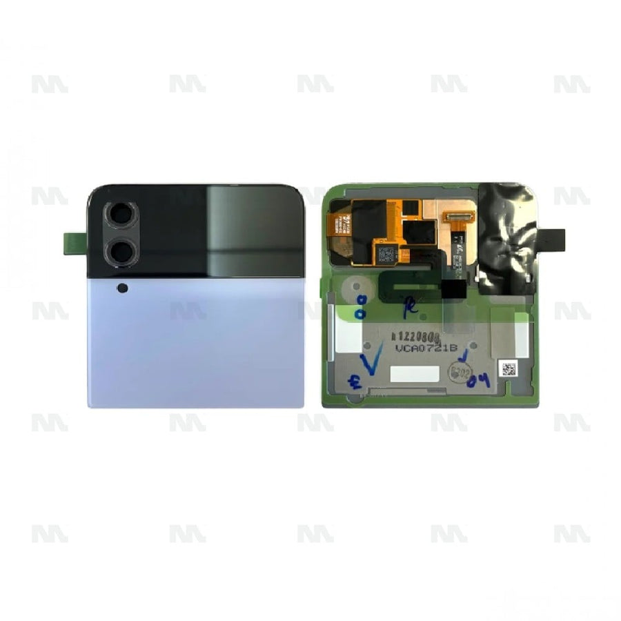 Ecran Officiel Service Pack + Vitre pour Samsung Galaxy Z Flip4 5G F721B Secondaire - Bleu