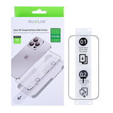 Verre trempé Rixus Clear HD avec boîtier adapté pour Apple iPhone 16 Pro Max