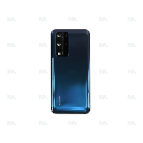 Vitre arrière pour Huawei P40 Pro avec objectif – Bleu océan profond – OEM
