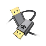 Câble DisplayPort - 8K - 200 cm - Rixus RXDP12 - Gris sidéral