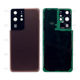 Vitre arrière pour Samsung Galaxy S21 Ultra G998B avec objectif Phantom Brown Original