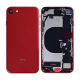 Boîtier pour Apple iPhone 8 avec petites pièces rouges compatibles