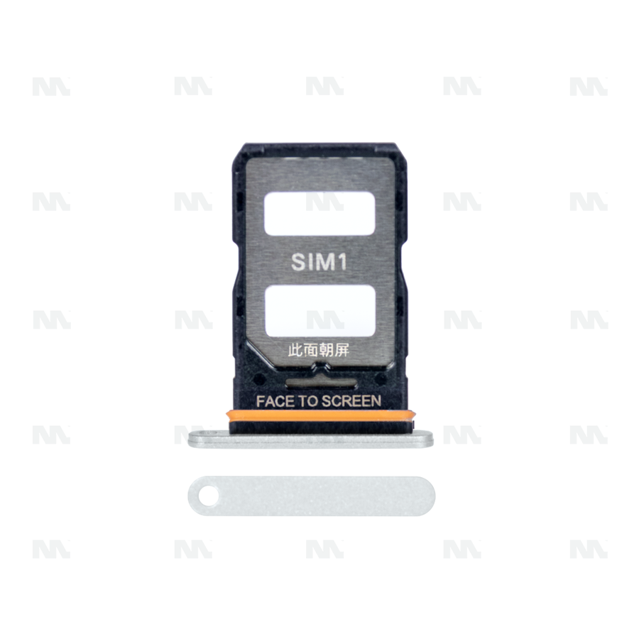 Support pour carte SIM pour Xiaomi Redmi Note 12 Pro Plus - blanc - OEM