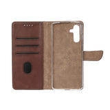 Rixus Bookcase pour Samsung Galaxy A35 5G Marron
