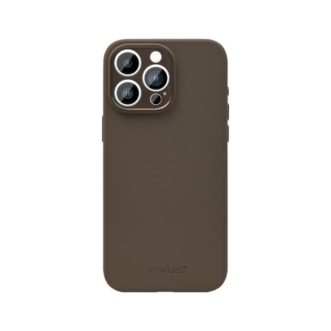 Coque de Protection Rixus ProShield pour Apple iPhone 15 Pro Max - Marron Foncé
