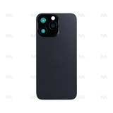 Vitre Arrière sans NFC, cadre de caméra agrandi pour Apple iPhone 15 Pro Max - Noir Titane - Compatible