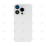 Vitre arrière avec NFC (Grand contour caméra) Compatible pour Apple iPhone 15 Pro - Titane Blanc