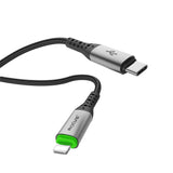 Câble USB-C vers Lightning à déconnexion automatique Rixus RXUC22L noir