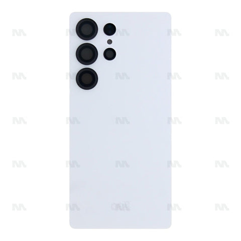 Vitre arrière pour Samsung Galaxy S25 Ultra S938B avec objectif – Titanium White Silver – Original
