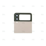 Vitre arrière avec objectif pour Samsung Galaxy Z Flip4 F721B - Rose doré - OEM