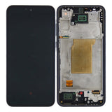 Chassis + Ecran Officiel Service Pack + Vitre pour Samsung Galaxy A35 A356B Navy