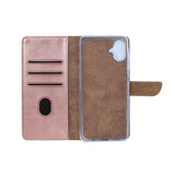 Rixus Bookcase pour Samsung Galaxy A07 Rose