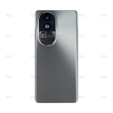 Vitre arrière pour Oppo Reno 10 Pro Plus avec objectif gris argenté OEM