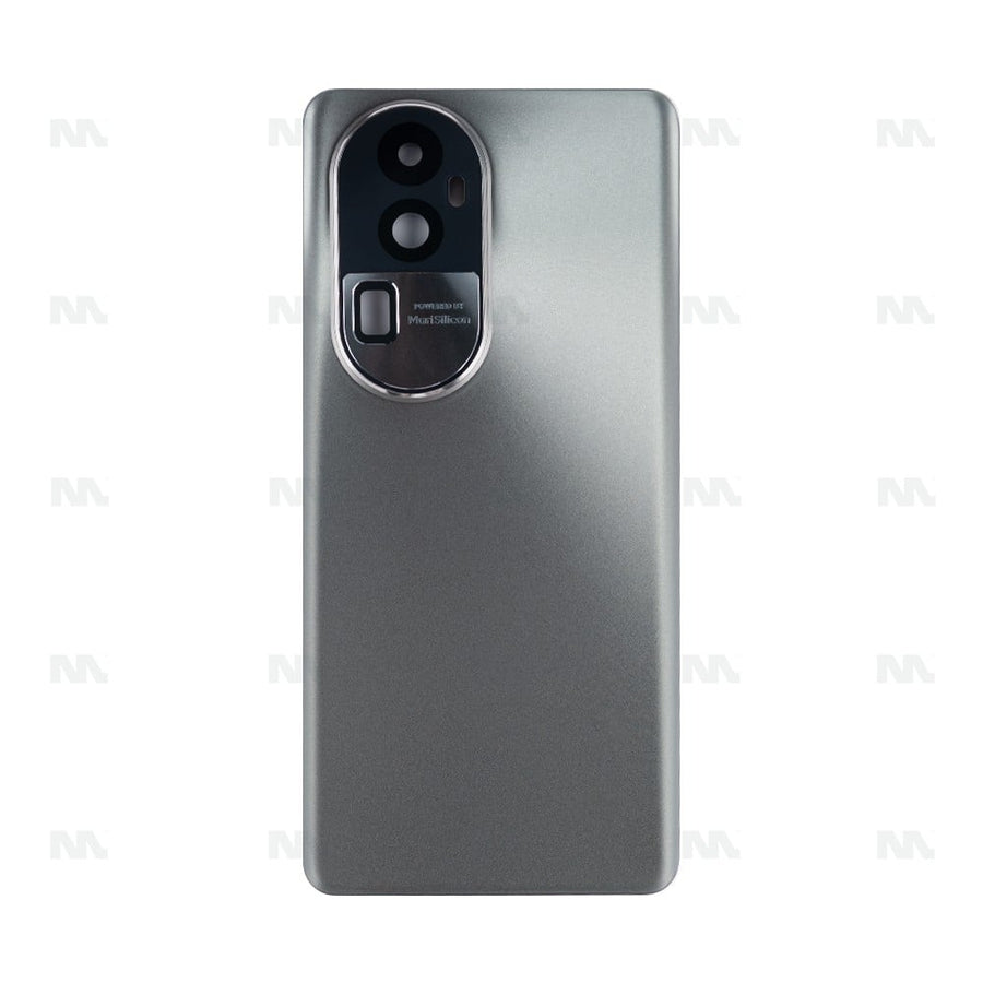 Vitre arrière pour Oppo Reno 10 Pro Plus avec objectif gris argenté OEM